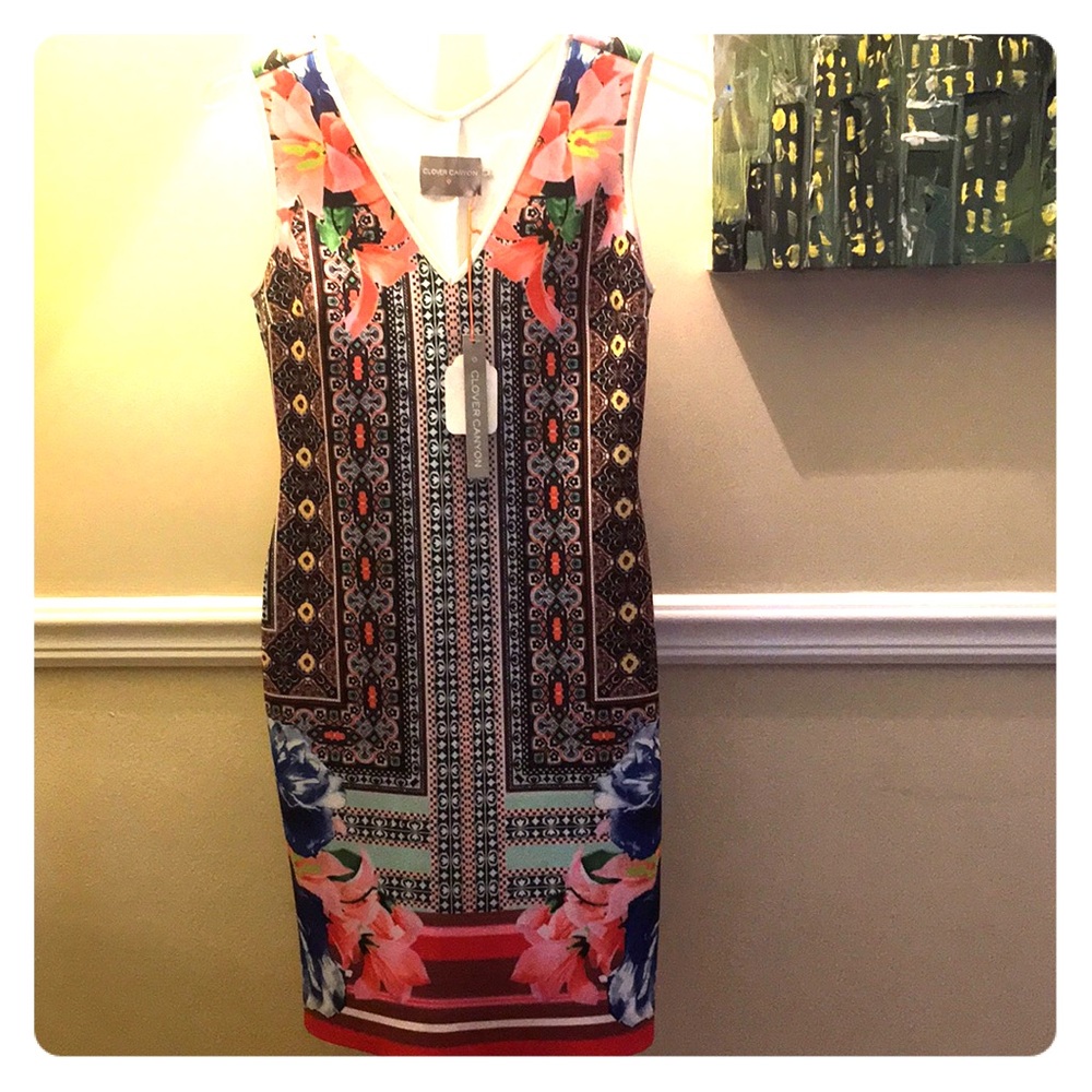 Clover Canyon printed scuba dress